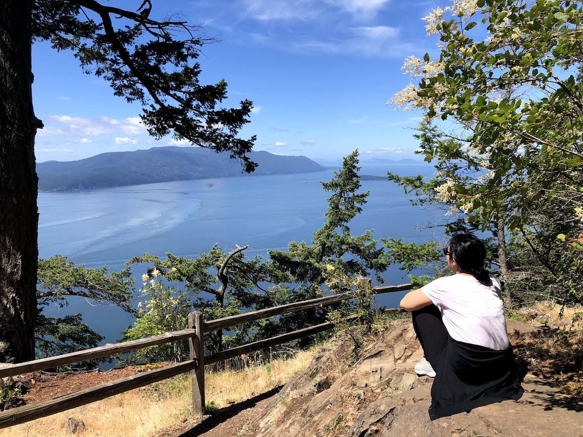 View from the Overlook at Baker Preserve on Lummi Island