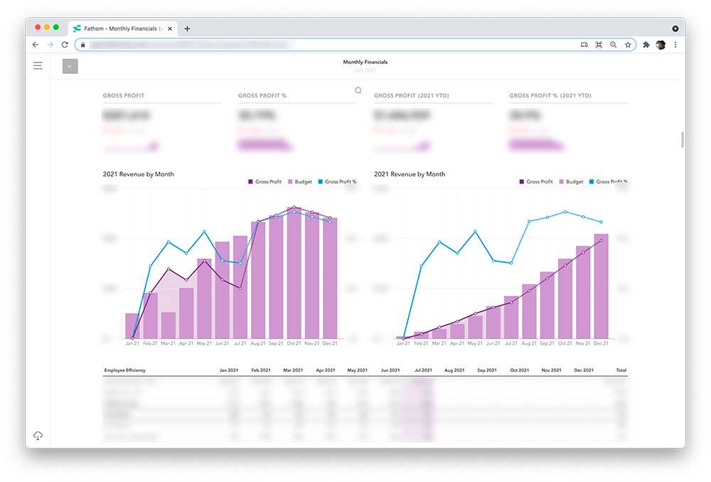 Fathom for cash flow forecasting