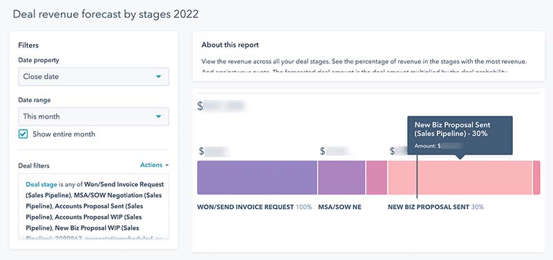 Barrel sales pipeline in Hubspot