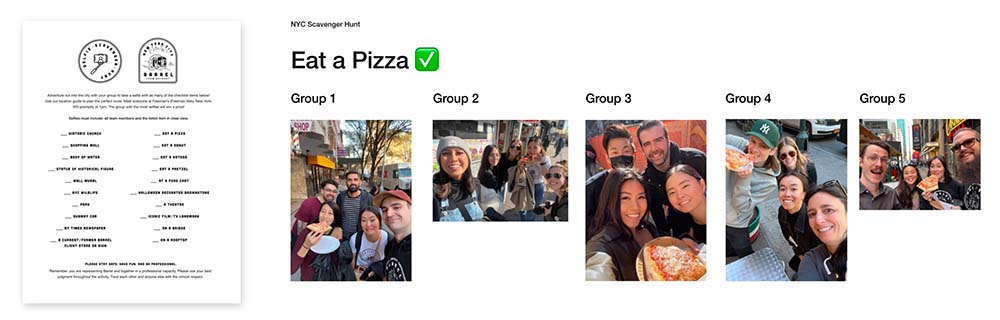 NYC Selfie Scavenger Hunt