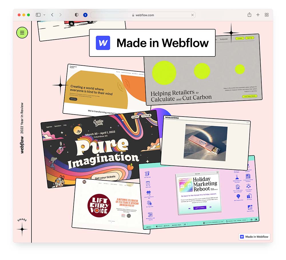 Webflow Year in Review 2022