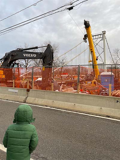 Wurst Street Bridge under construction