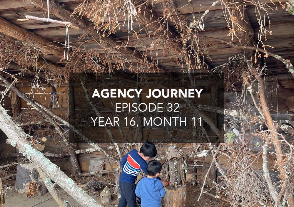 Agency Journey cover image - kids in wood filled shack